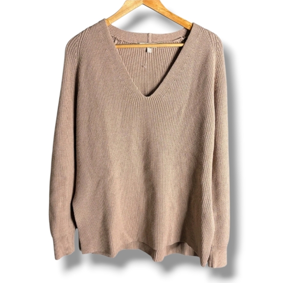 LIKE NEW Athleta Switchback Merino Wool Blend Sweater in Nouveau Rose, Small - Picture 4 of 6